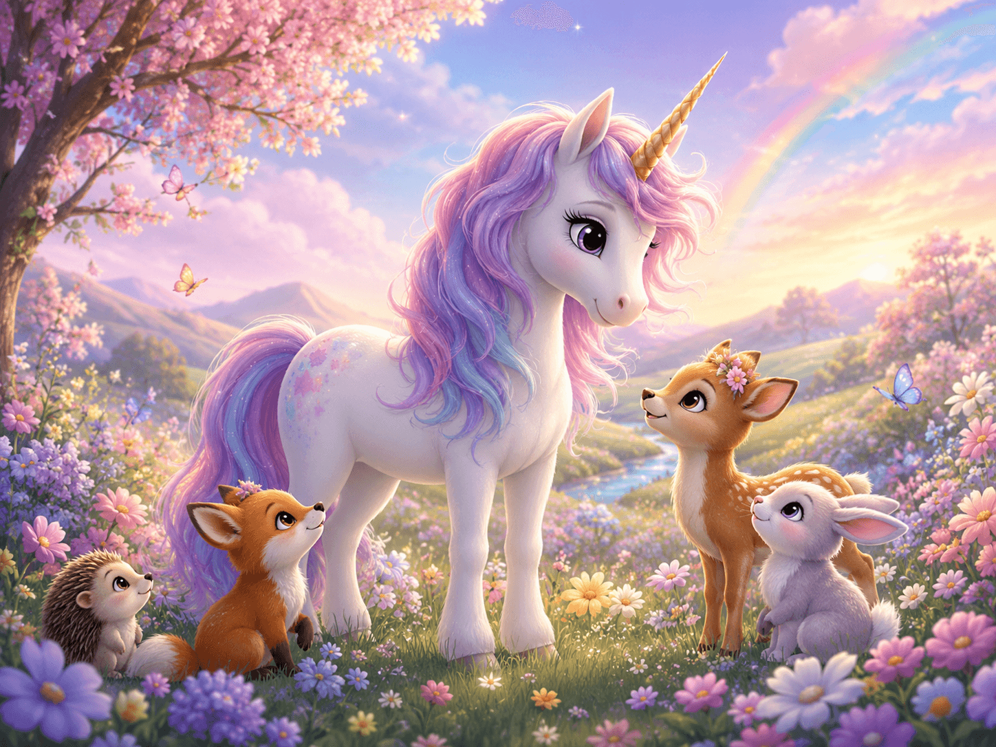 Luna the Unicorn illustrated story preview